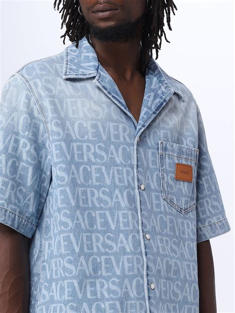 versace denim shirt.